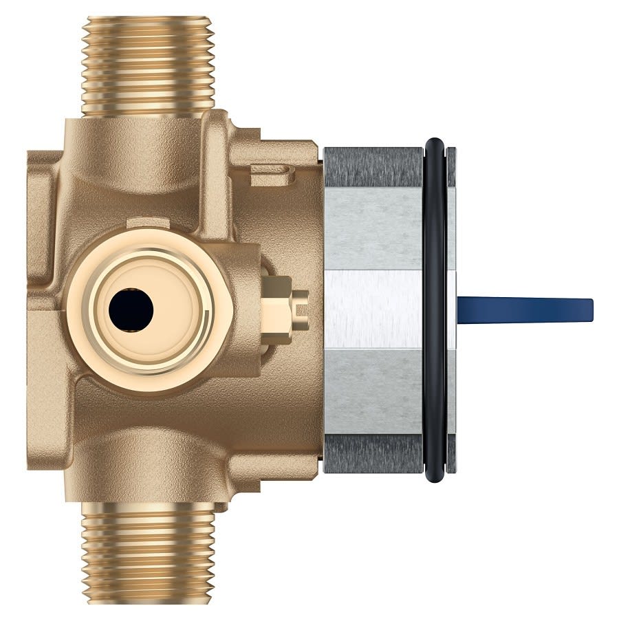 Pressure Balanced Rough-In Valve, 1/2 in, C/NPT Inlet x 1/2 in, NPT Outlet, DZR Brass Body