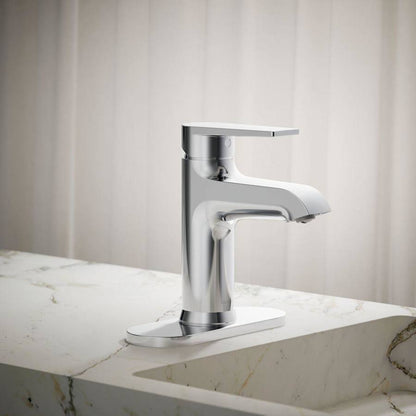 Hint 1.2 GPM Single Hole Bathroom Faucet with Pop-Up Drain Assembly and Escutcheon