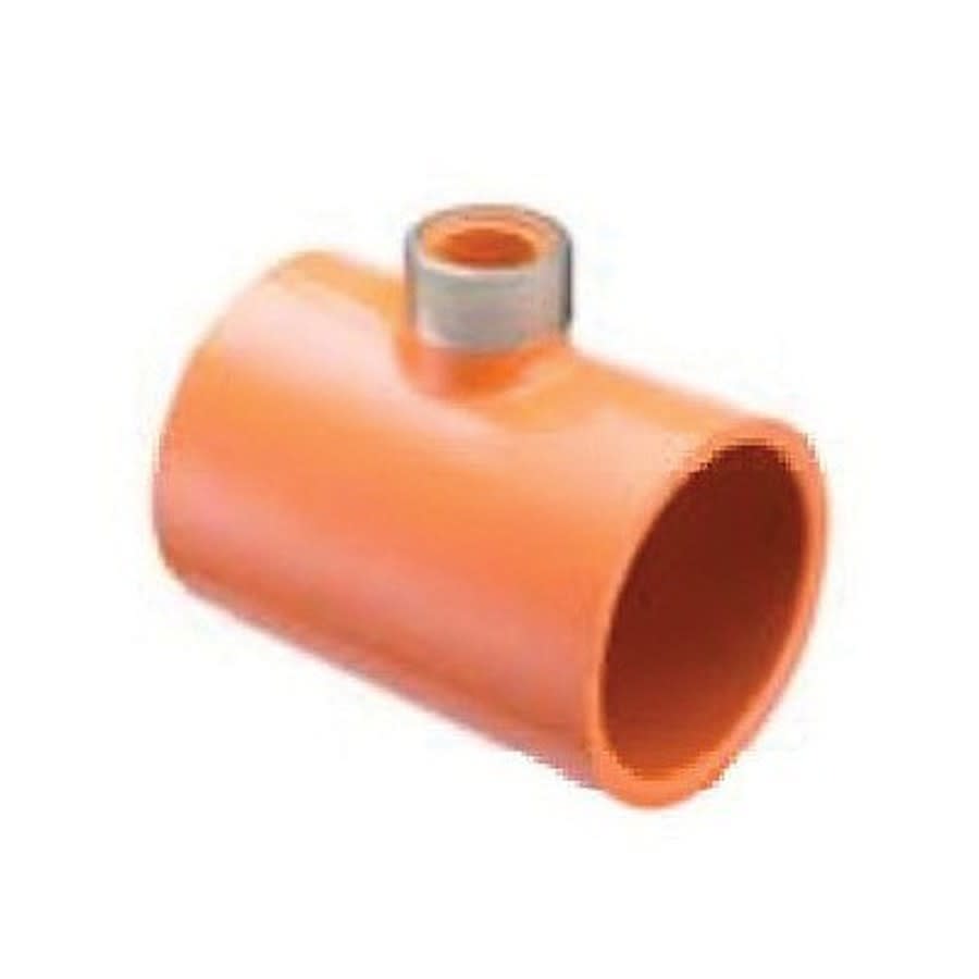 FlameGuard® Head Tee, 1-1/4 x 1 in, Socket x Brass FNPT, CPVC