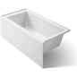 Underscore 60" X 30" Alcove Soaking Bathtub with Integral Apron, Integral Flange, and Left-Hand Drain