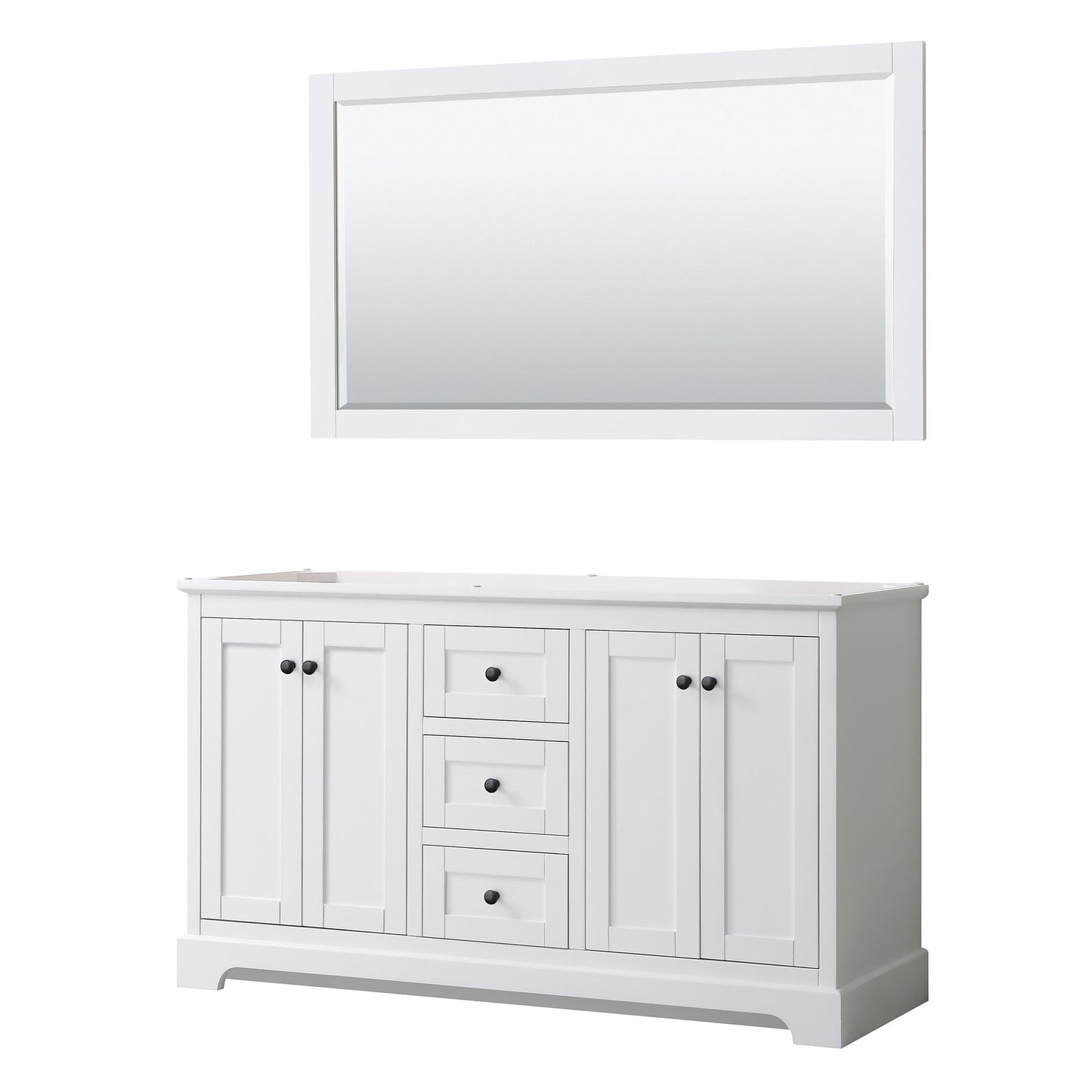 Avery Double Bathroom Vanity - 59.25W x 34.25H x 21.75D