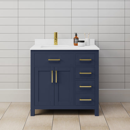 Beckett Single Bathroom Vanity - 36W x 35H x 22D