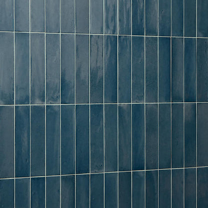 Rice Blu Rectangle 2X6 Glossy