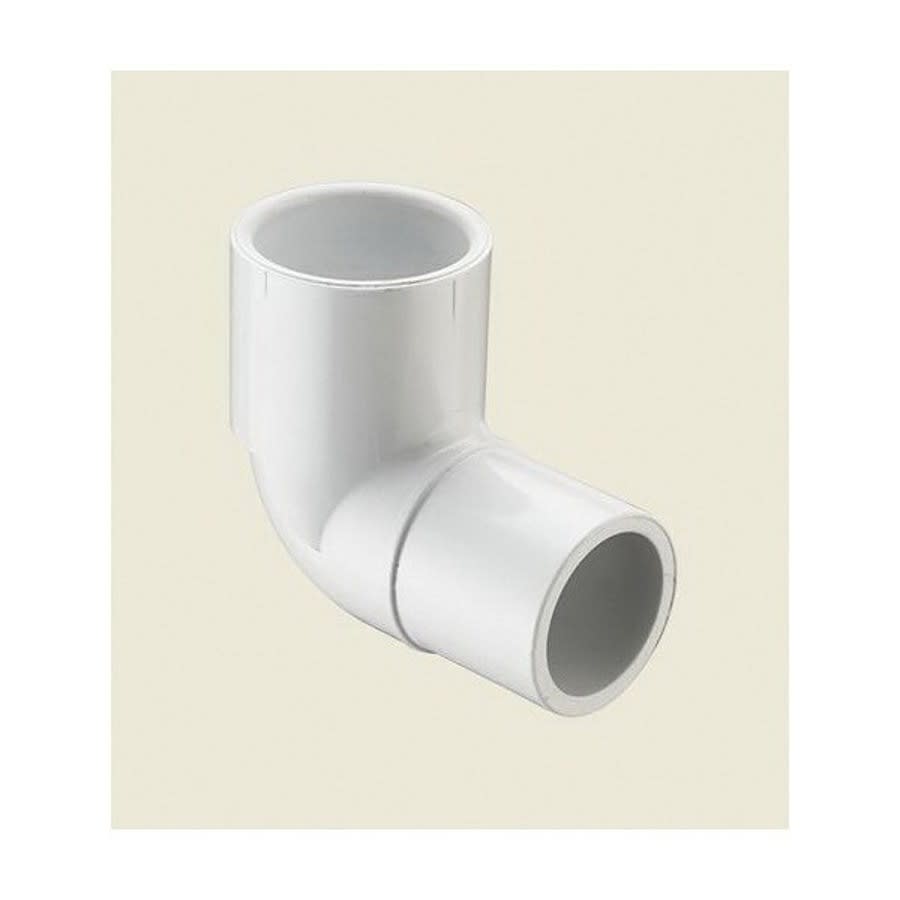 Street 90 deg Elbow, 1/2 in, Spigot x Socket, SCH 40/STD, PVC