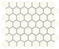 Color Story Mosaics Matte Designer White Hexagon 1.5X1.5 Matte