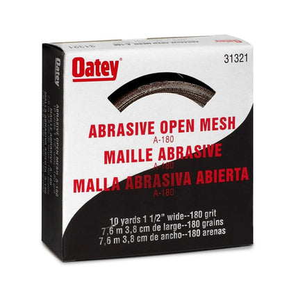 Open Mesh Abrasive Cloth, 10 yd L, 1-1/2 in W