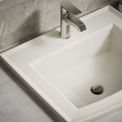 Archer 22-5/8" Drop In Bathroom Sink with 1 Hole Drilled and Overflow