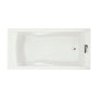 Evolution 72" Acrylic Soaking Bathtub with Reversible Drain