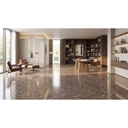 MILZETTI PEBBLE COCOA PL 24X47