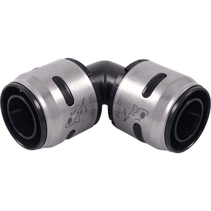 90 deg Elbow, 1 in, Push, Plastic