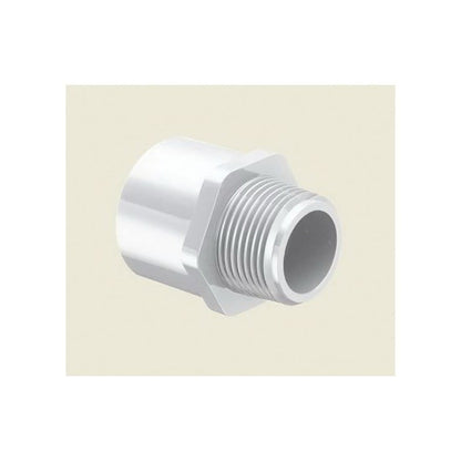 Male Adapter, 1 in, Socket x MNPT, SCH 40/STD, PVC
