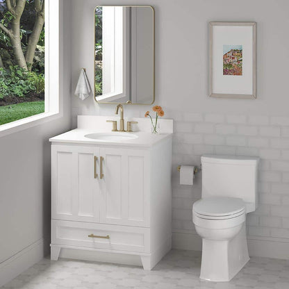 19.5 in. Undermount Oval Vitreous China Bathroom Sink in White