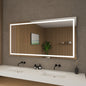 Carlton Frameless LED Surface Lighted Bathroom Vanity Mirror with Dimmer and Defogger - 70W x 36H x 1.38D