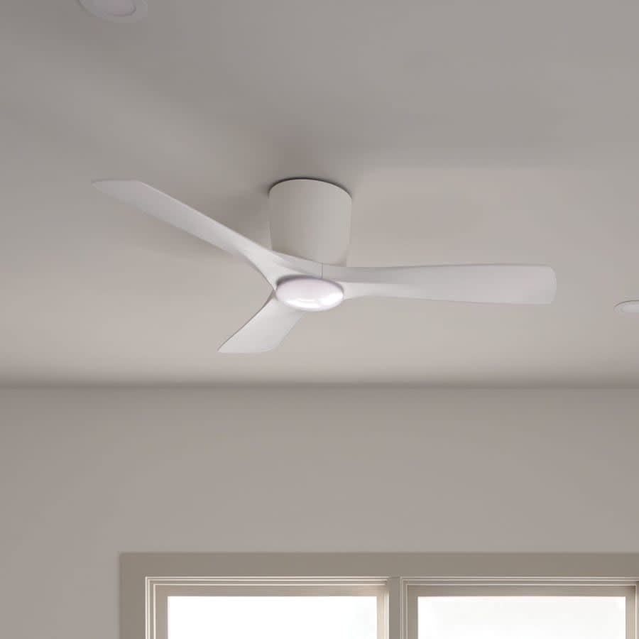 Volos 48" 3 Blade Hugger Indoor Ceiling Fan - Wall Control Included