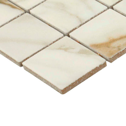 Panoramic Duet Calacatta Topaz Rectangle 12X24 Polished