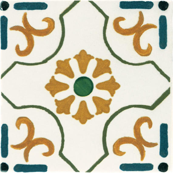Cotto Revival Marbella Square, Handcrafted 4X4 Glossy