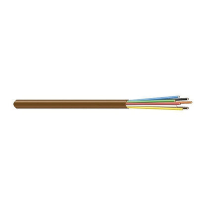 Thermostat Wire, 18 AWG, 4-Wire, 250 ft L, Brown