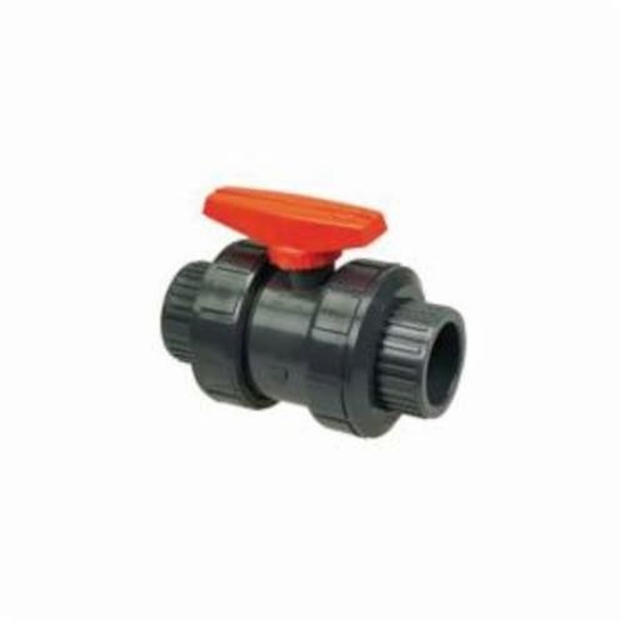 1-Piece Ball Valve, 3 in, Socket, Full Port, PVC Ball, PVC