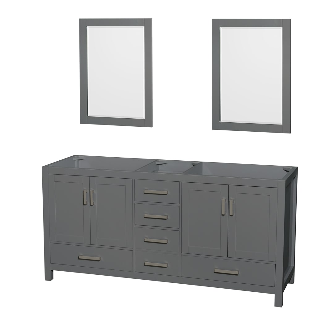 Sheffield Double Bathroom Vanity - 70.75W x 35H x 21.5D