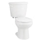 LIBERTY® Toilet Bowl, Floor Mount, 12 in Rough, Round Bowl, White
