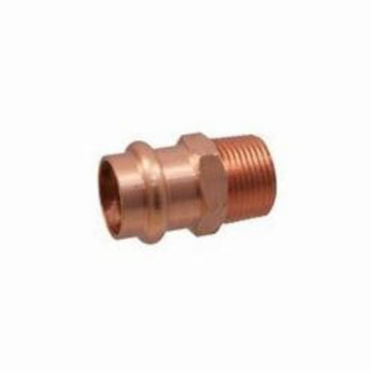 Male Adapter, 1-1/4 in, Press x MNPT, Copper