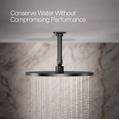 Contemporary Round 12" Single Function 2.5 GPM Rainhead with MasterClean Sprayface and Katalyst Air-Induction Technology