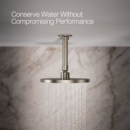 Contemporary Round 8" Single Function 2.5 GPM Rainhead with MasterClean Sprayface and Katalyst Air-Induction Technology