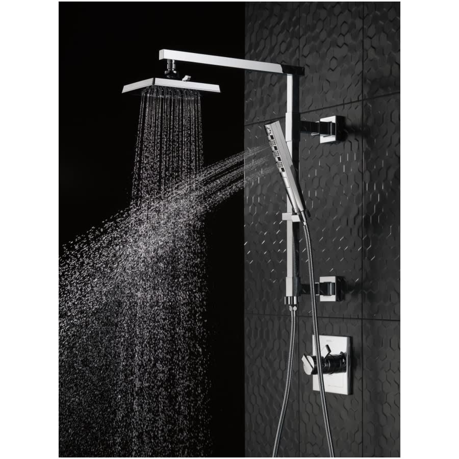 Emerge 18" Angular Shower Column with Hose and Integrated Diverter - Less Shower Head and Hand Shower