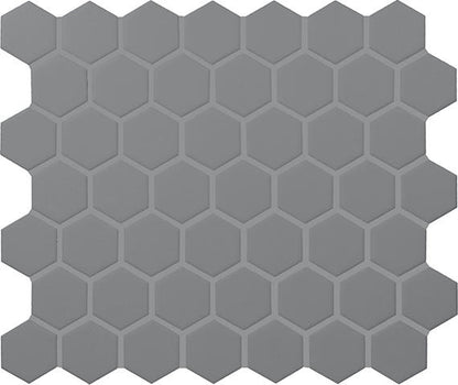 Keystones Suede Gray Hexagon 1X1 Matte