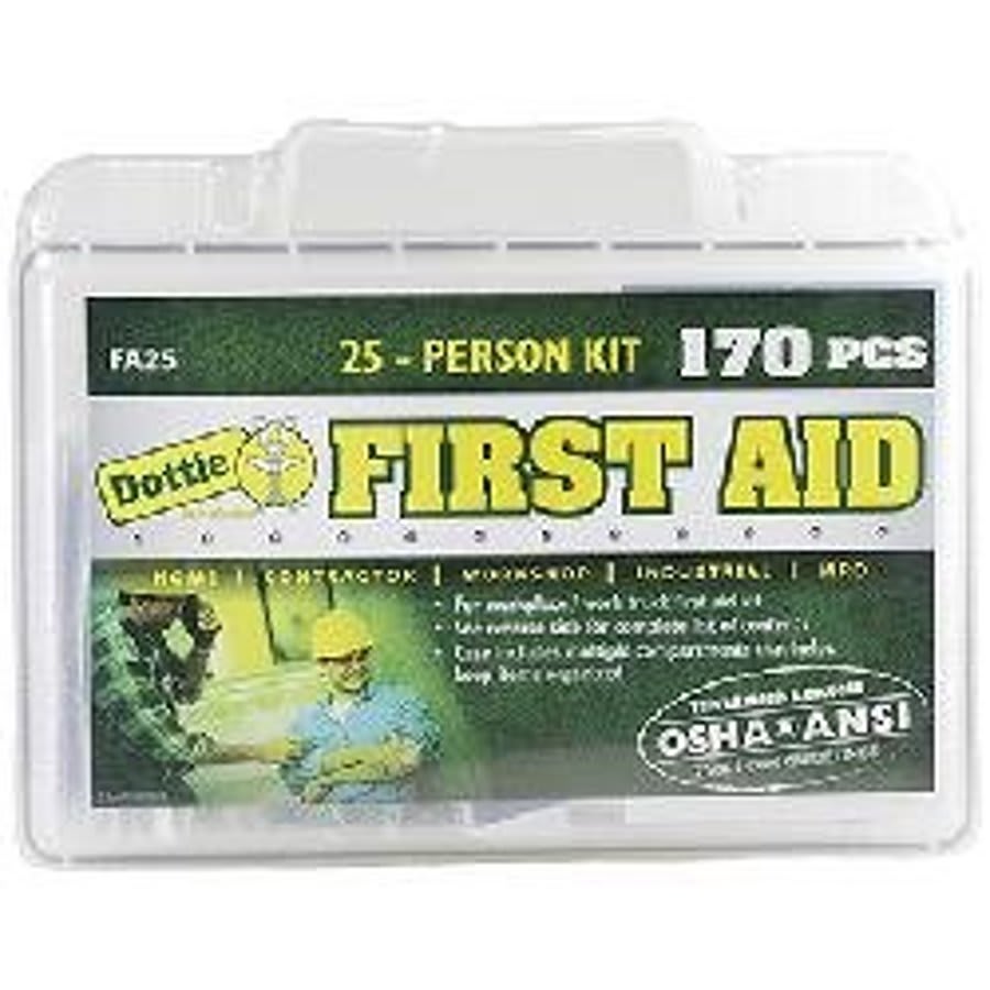 First Aid Kit, 251 Components, Polypropylene Case