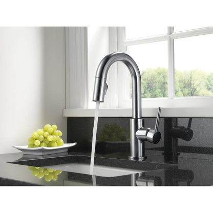 Trinsic 1.8 GPM Single Hole Pull-Down Bar/Prep Faucet with Magnetic Docking Spray Head