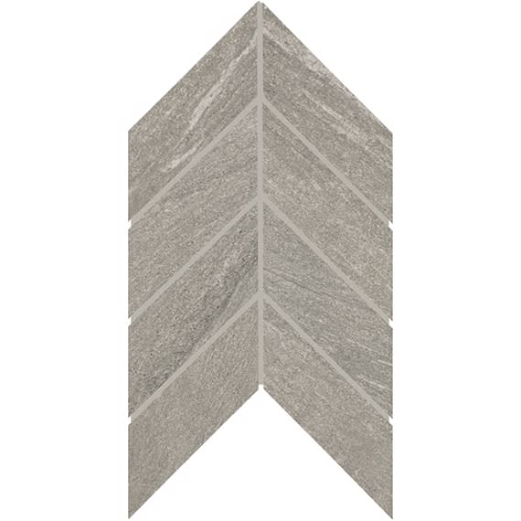 Montesano Medium Gray Chevron 2X5 Matte