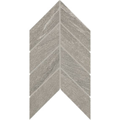 Montesano Medium Gray Chevron 2X5 Matte
