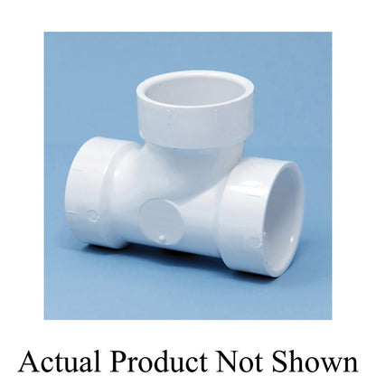 Tee, 6 x 2 in, Socket, SCH 80/XH, CPVC