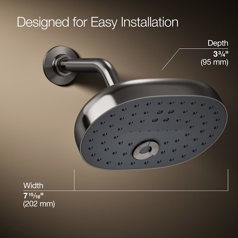 Statement 2.5 GPM Multi Function Shower Head with MasterClean Sprayface and Katalyst Air Induction Technology