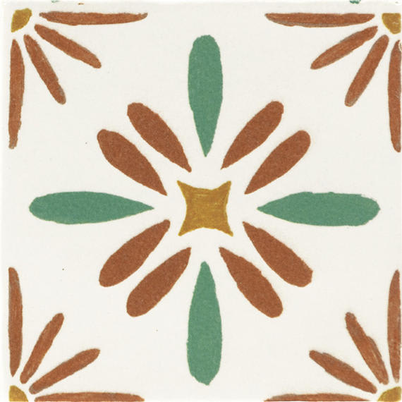 Cotto Revival Valencia Square, Handcrafted 4X4 Glossy