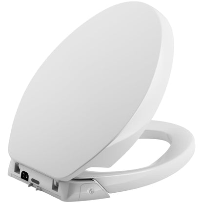 Purefresh Elongated Closed Front Toilet Seat with Purefresh Air Filtering, Night Light, and Quiet-Close Technology