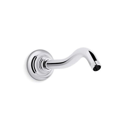 Artifacts® Shower Arm, Wall Mount, 10-11/16 in L, Polished Chrome