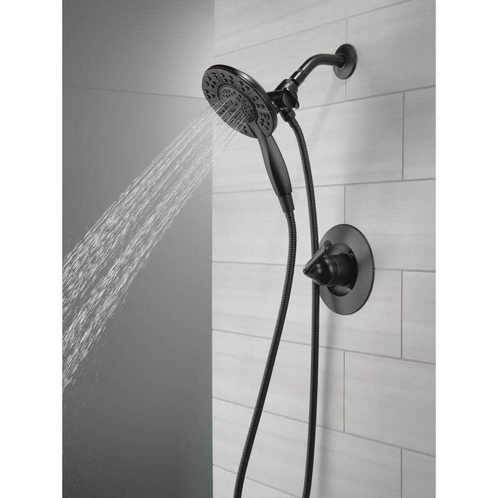 Arvo In2ition 2-in-1 Rough-in Valve Included Single-Handle 4-Spray Shower Faucet 1.75 GPM in Matte Black