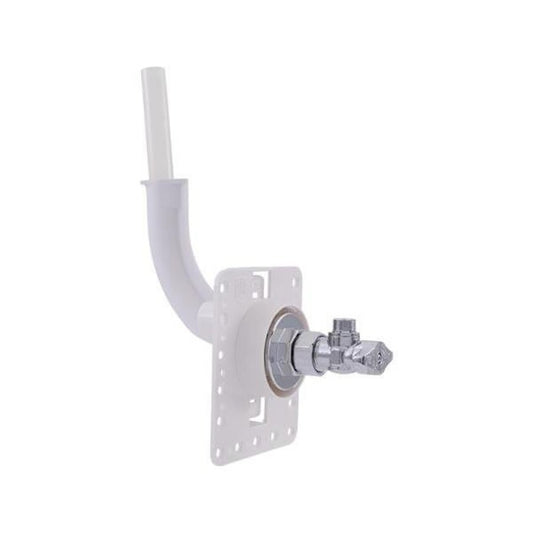HR-F Quarter-Turn Handle Fixture Outlet Box, 3/8 in Outlet OD Compression Outlet, ABS/DZR LF Brass