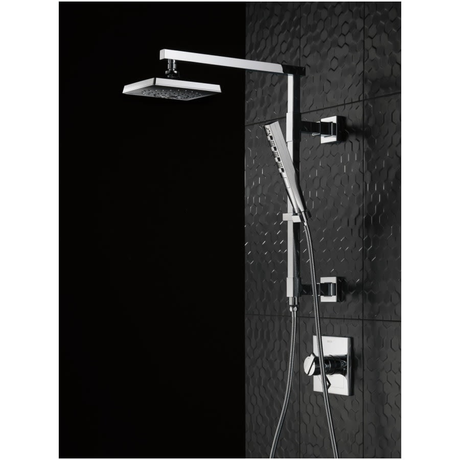 Emerge 18" Angular Shower Column with Hose and Integrated Diverter - Less Shower Head and Hand Shower