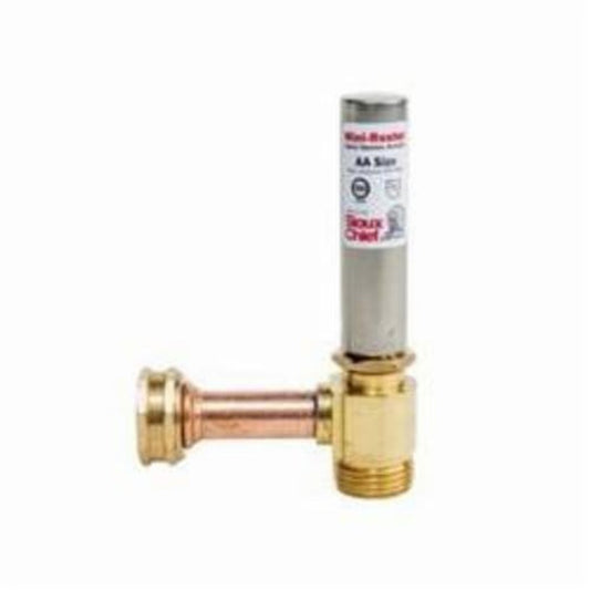 MiniRester™ Water Hammer Arrestor, 3/4 in, Female Hose Thread Swivel x Male Hose Thread, Stainless Steel