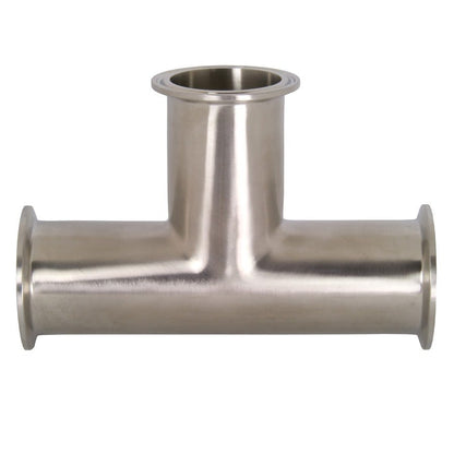 Tee, 1-1/2 in, Clamp, 304/304L Stainless Steel