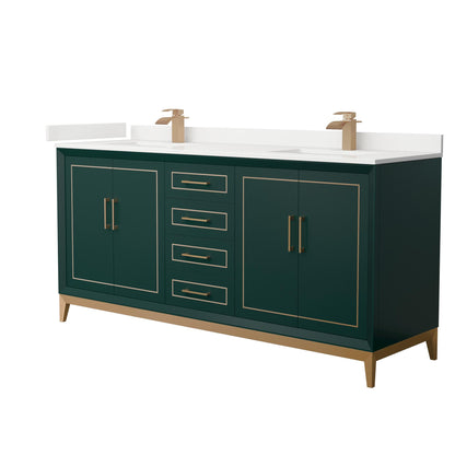 Marlena Double Bathroom Vanity - 72W x 35.25H x 22D