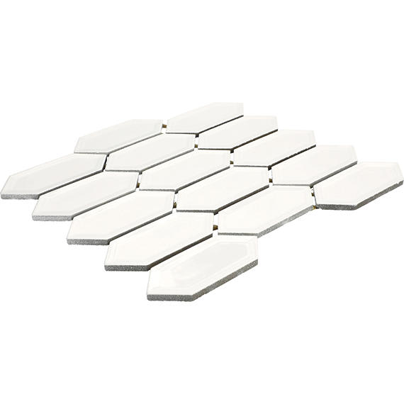 Luminique Arctic White Rectangle, Fluted 12X24 Glossy