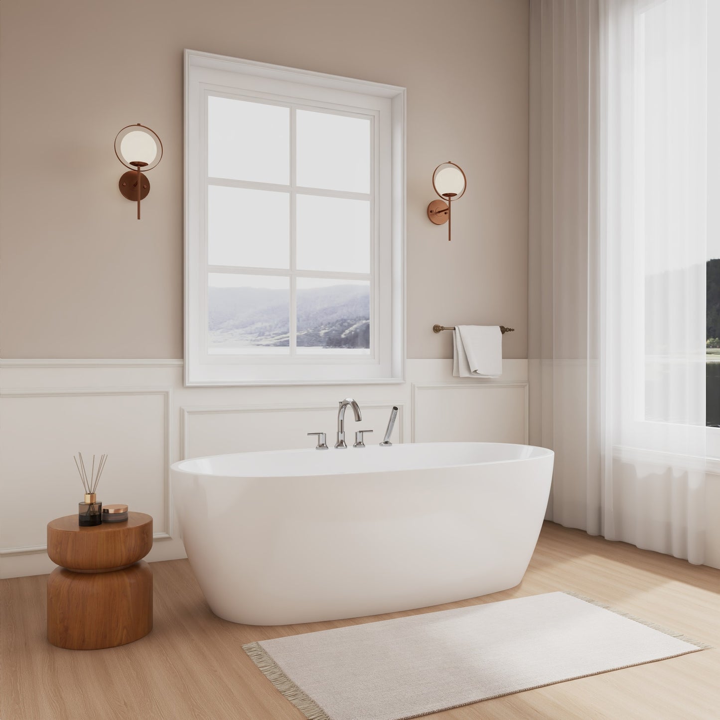 Astrid Freestanding Bathtub - 67W x 22H x 31.5D