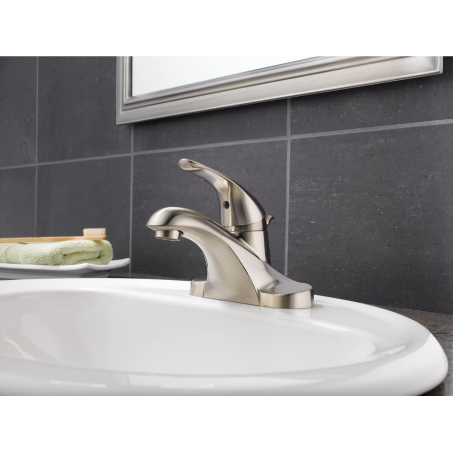 Foundations Core-B Centerset Bathroom Faucet with Pop-Up Drain Assembly - Includes Lifetime Warranty