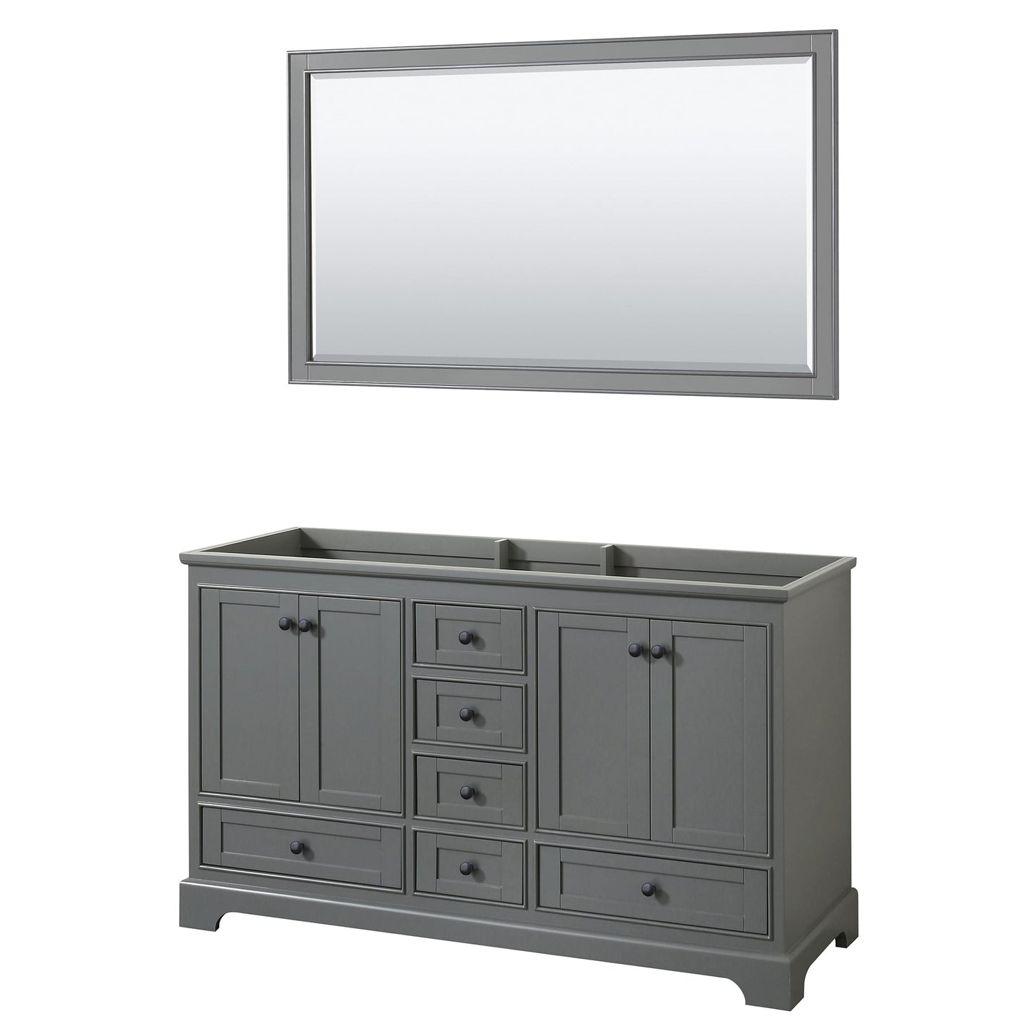 Deborah Double Bathroom Vanity - 59.25W x 34.25H x 21.5D