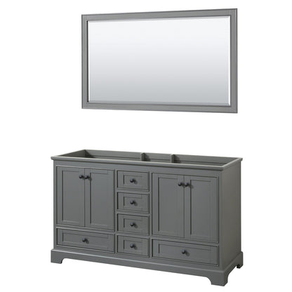 Deborah Double Bathroom Vanity - 59.25W x 34.25H x 21.5D