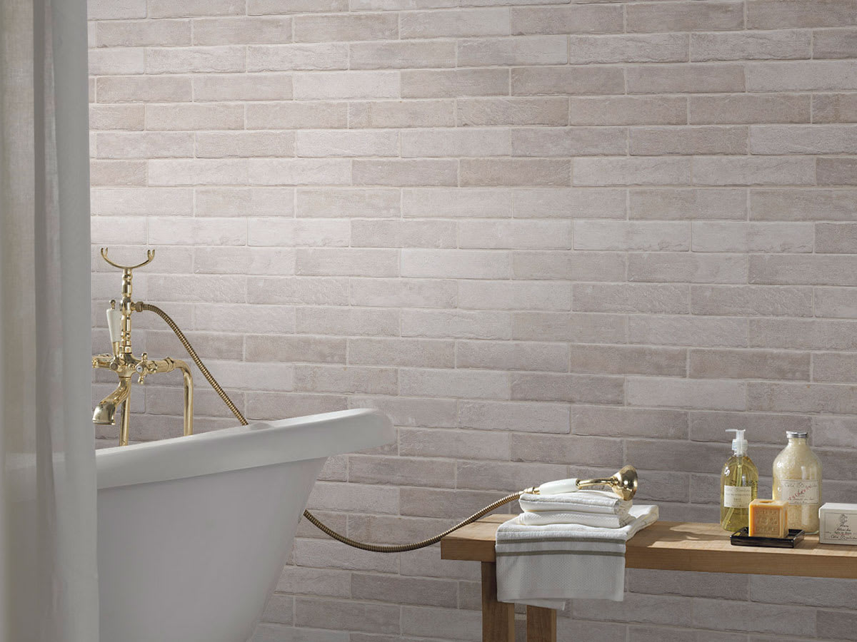 Brickstone IVORY PORCELAIN TILE
